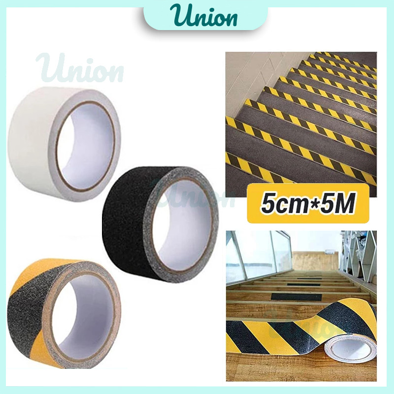 Lakban Safety Lantai Anti Slip 5m*5cm / Safety Walk Tape / Lakban Lantai Anti Licin Stiker