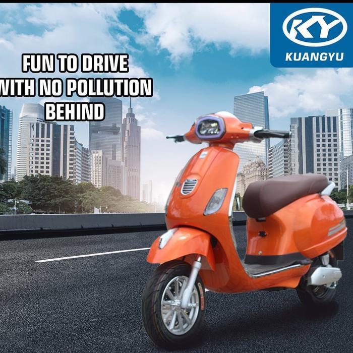 LS Sepeda Motor Listrik Kuangyu K3 1000watt KY T3 Uwinfly t3s t3pro - Orange