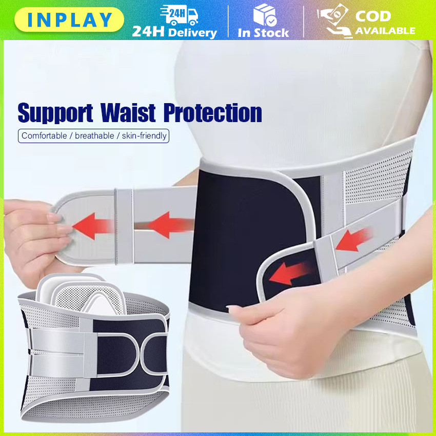 Sabuk Penyangga Punggung Bawah / Korset Lumbal Magnet Pemanas / Dukungan Stabil Kuat / Terapi Nyeri 