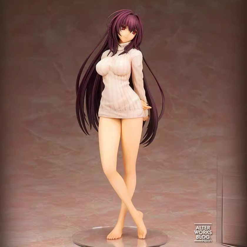 23cm Fate/Grand Order Sexy Anime Girl Figure Scathach Loungewear Action Figure Saber Alter Figurine 