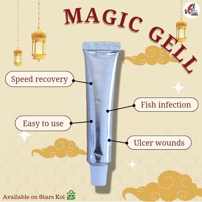 Magic Gel Obat luka ikan koi