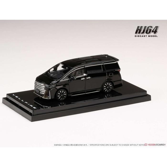 HOBBY JAPAN  TOYOTA VELFIRE EXECTIVE LOUNGE BLACK DIECAST SKALA 64