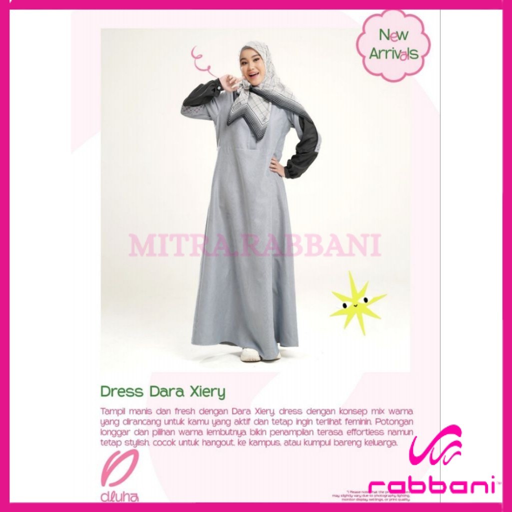 RABBANI ORI - Dress Dara Xiery - GAMIS REMAJA - DLUHA RABBANI - Mitra Rabbani