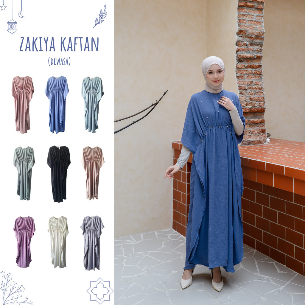 LA LA LAND ZAKIYA KAFTAN DEWASA | Baju Lebaran | Gamis | Maxi Dress | Kaftan Lebaran | Long Dress