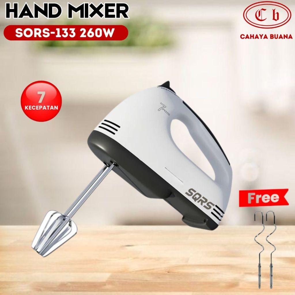 Hand Mixer SQRS Dengan 7 Kecepatan Otomatis / Mixer Kue / mixer SerbaGuna ##