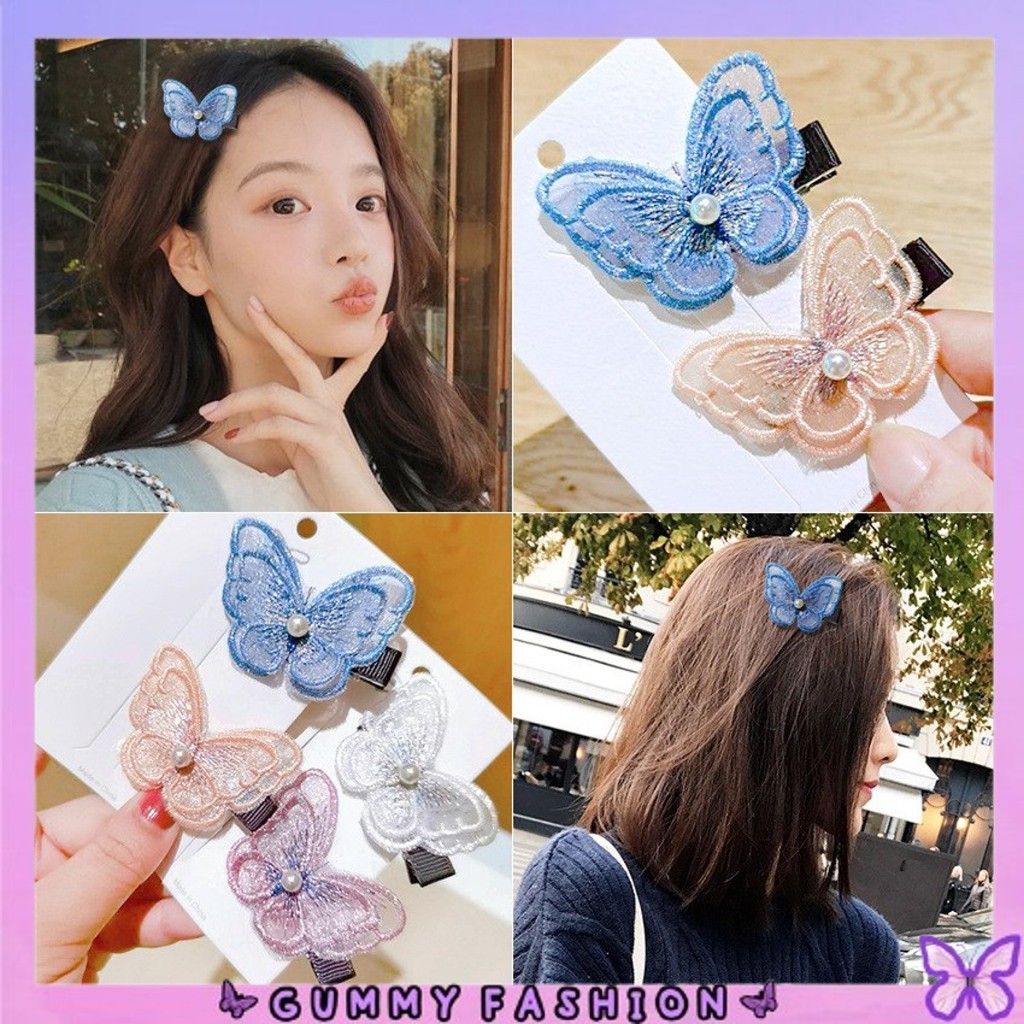 •KEDAI SALSA• JP2001 Jepit Rambut Anak Motif Kupu Kupu Butterfly Jepitan Korean Aksesoris Hiasan Kep