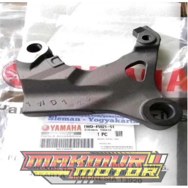 BREKET KALIPER DUDUKAN CAKRAM BELAKANG R25 MT25 ORIGINAL YAMAHA