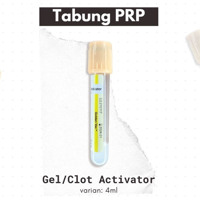 Tabung PRP 5 ML Gel Cloth Activator Untuk Serum