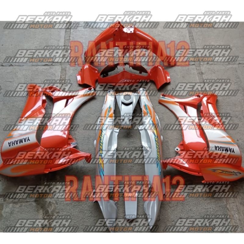 cover bodi jupiter Z full set halus bodi Jupiter Z lama cw silver Orange 2005