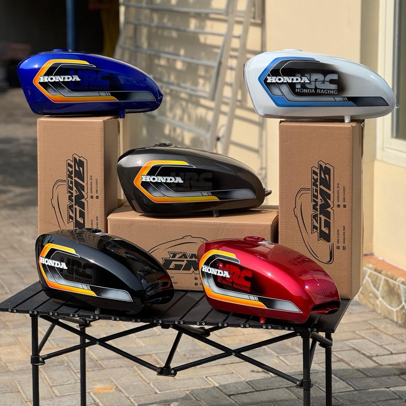 TANGKI CB CAT ORIGINAL MODEL BAHAN TEBAL GAS TANK HONDA CB TENGKI CB 100 CB125 TANGKI HRC