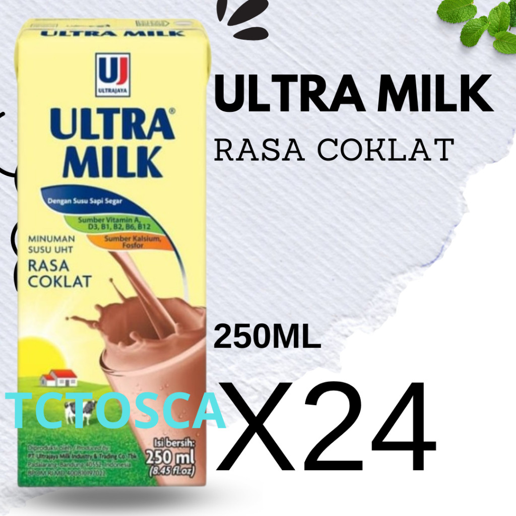 Susu Ultra Milk 250mL 1 Karton isi 24 Pcs