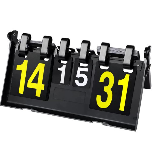 Papan skor 38cm Papan Skor / Papan Score 4 Digit Portable / Score Board 38CM Untuk Futsal Volly Badm