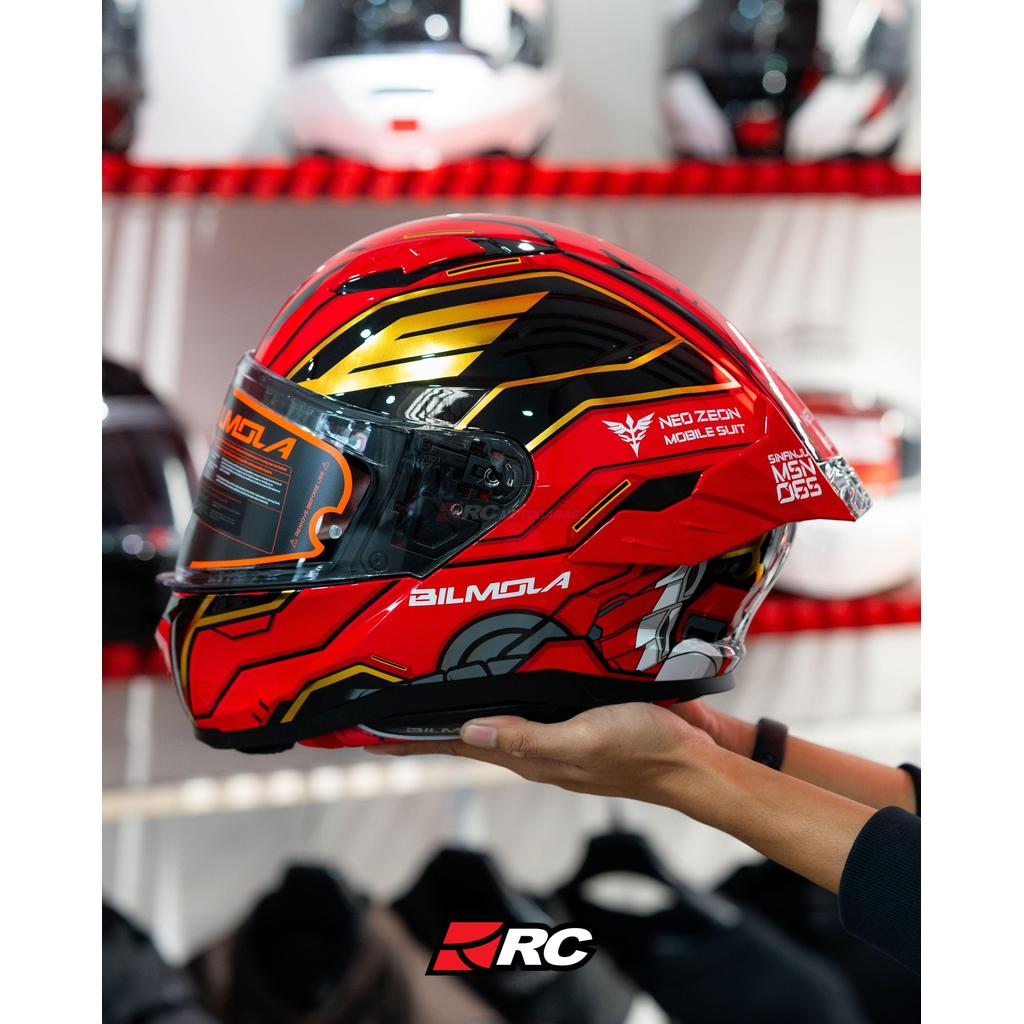Helm Motor Full Face - Bilmola NEX R Gundam Sinanju Red Original
