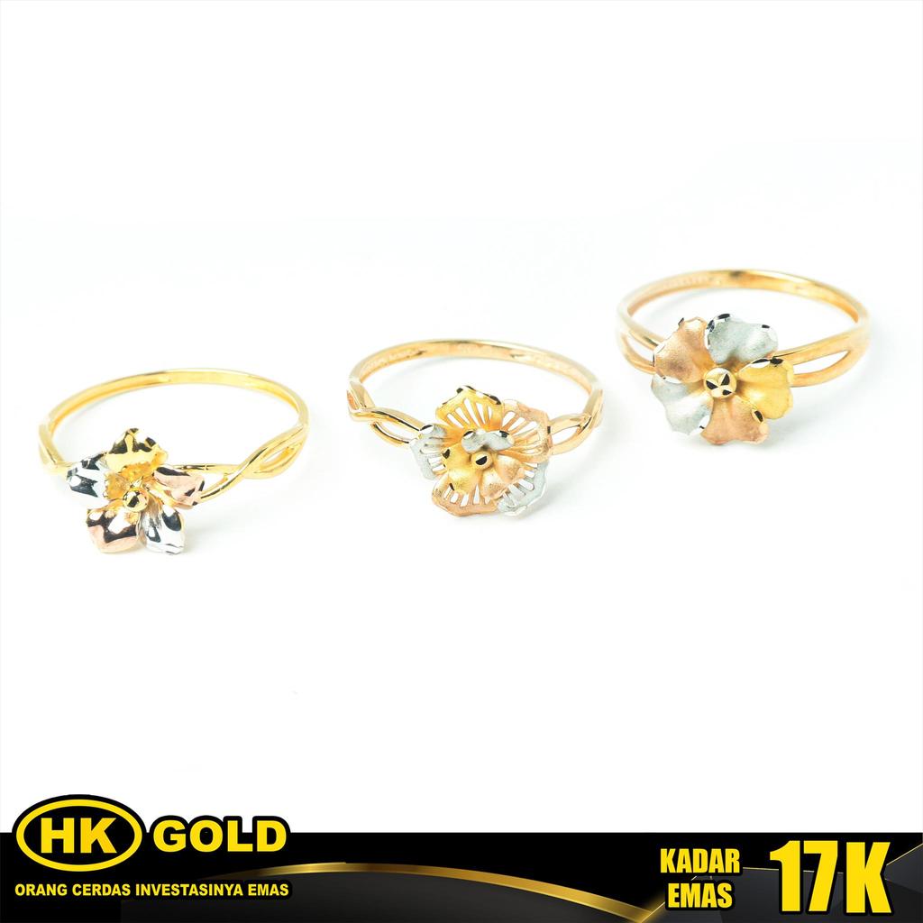Cincin Emas 17K Type 961 HK GOLD