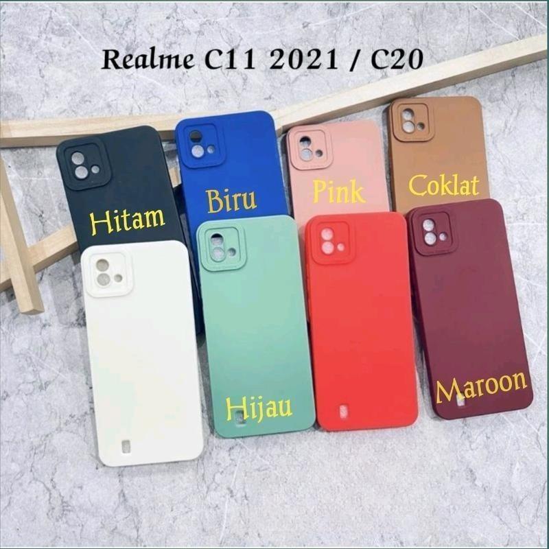 SoftCase Macaron Untuk Hp Realme C11 (2021) C20 RMX3231 RMX3063 RMX3061 Tpu Procamera