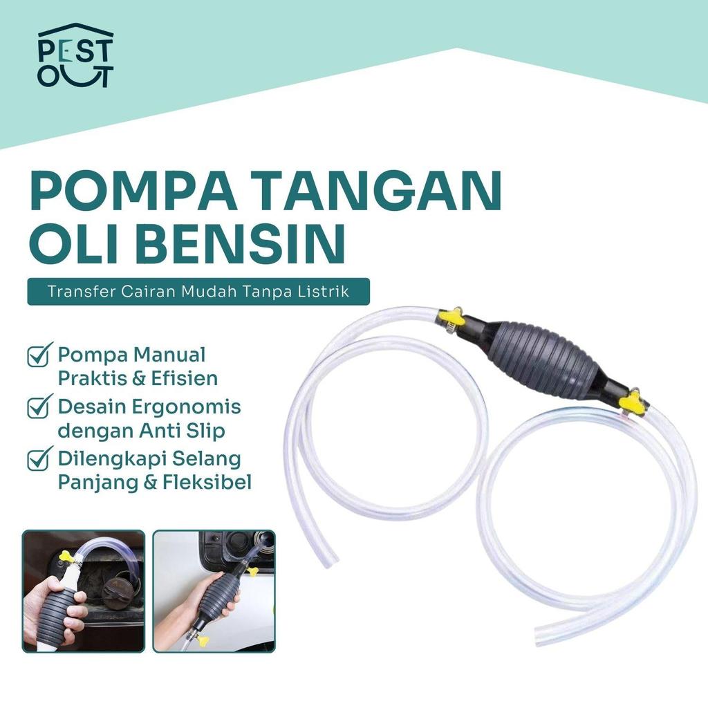 Pompa Tangan Transfer Oli Bensin Mobil Pompa Tangan Transfer Oil Extractor 1M