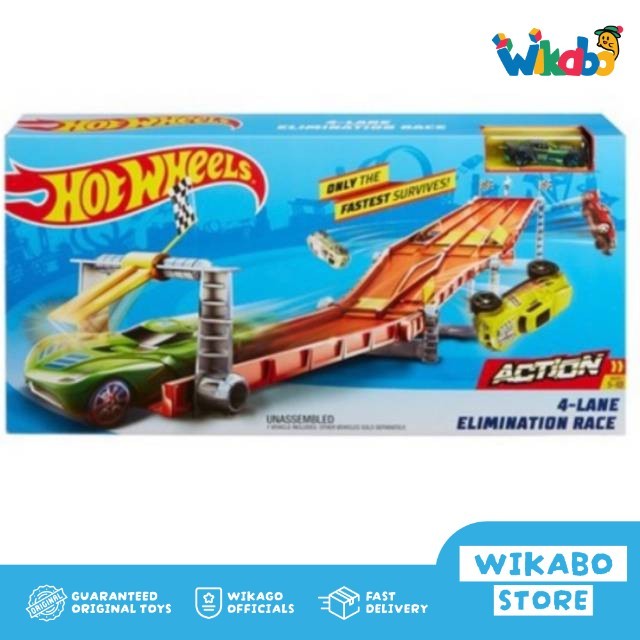 Hot Wheels 4 Lane Elimination Race TrackSet