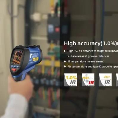 CEM DT-9861 Professional Infrared Video Thermometer with TFT color LCD display & Camera Funtion for 
