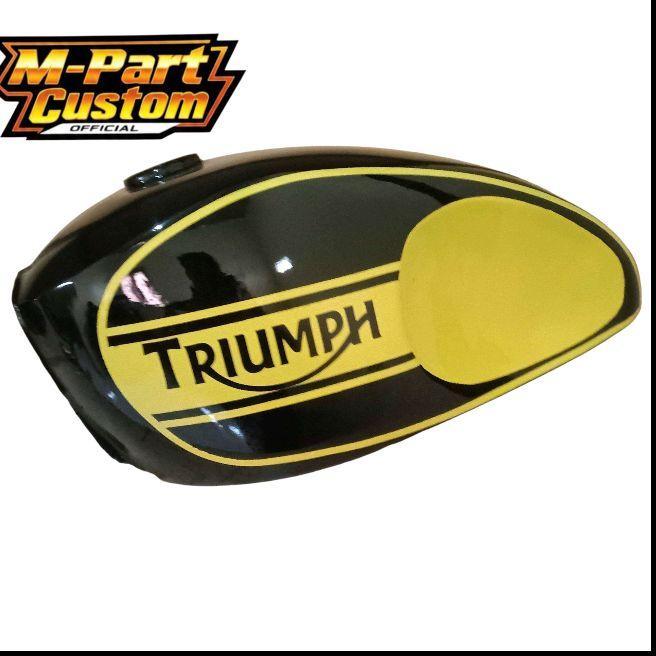 TANGKI MOTOR TANGKI CUSTOM BOBBER TRIUMP MOTOR THUNDER MEGA PRO BYSON SCORPIO