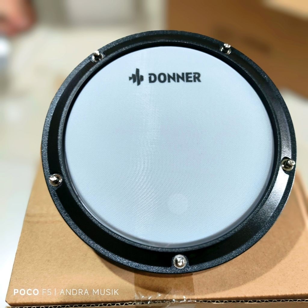 Pad Drum TOM dan Snare 6 inci Donner ded double layer mesh Untuk Merk Yamaha Nux alesis aroma roland