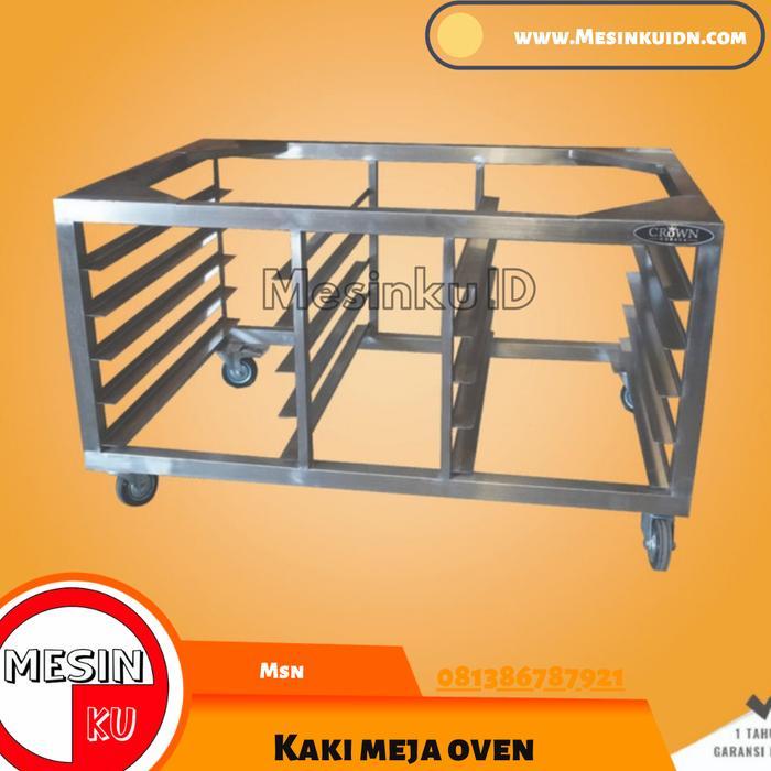 Kaki Meja Oven Full Stenlis - Custom Meja Oven + 10 Dudukan Tray - Normal Size