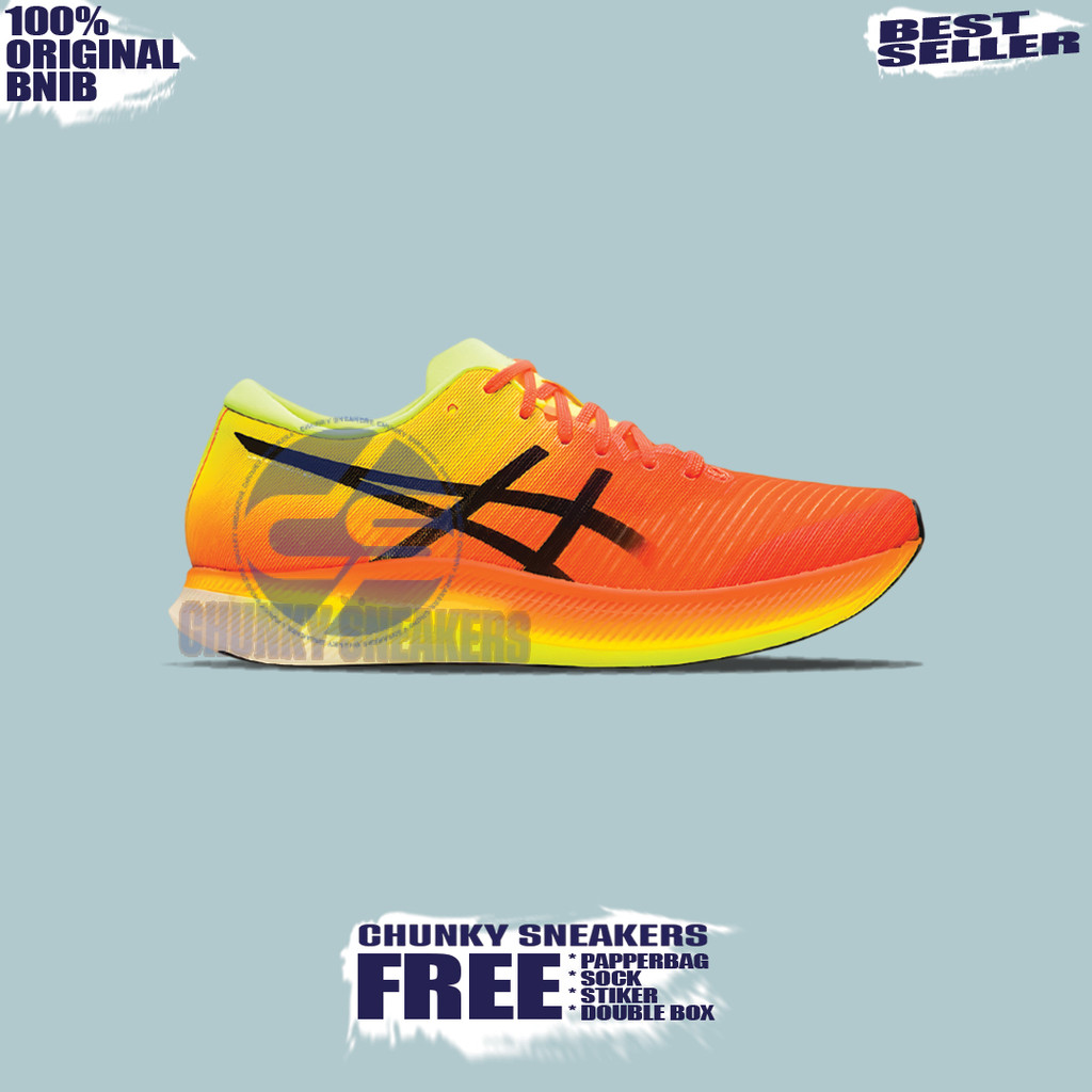 Sepatu Sneakers Asics Metaspeed Edge Orange 100% Original BNIB Unisex