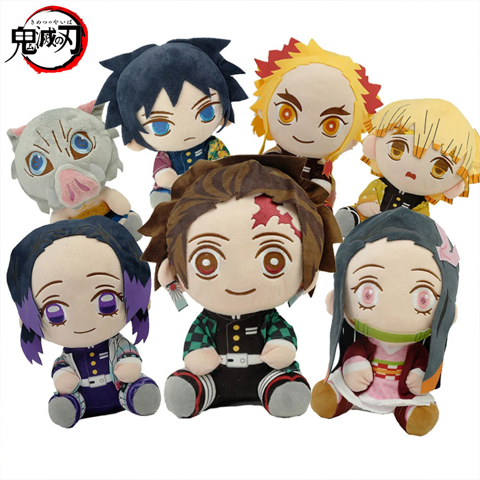 Hot 20cm Japan Anime Demon Slayer Tomioka Giyu Kamado Tanjirou Kamado Nezuko Agatsuma Zenitsu Plush 