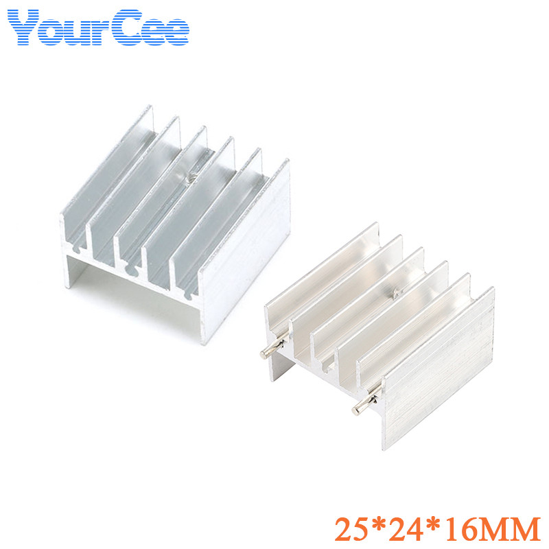 5pcs/1pc 25*24*16mm Heatsink Cooler Cooling Fin Aluminum Heat Sink Raator TDA7294/L298 25X24X16mm