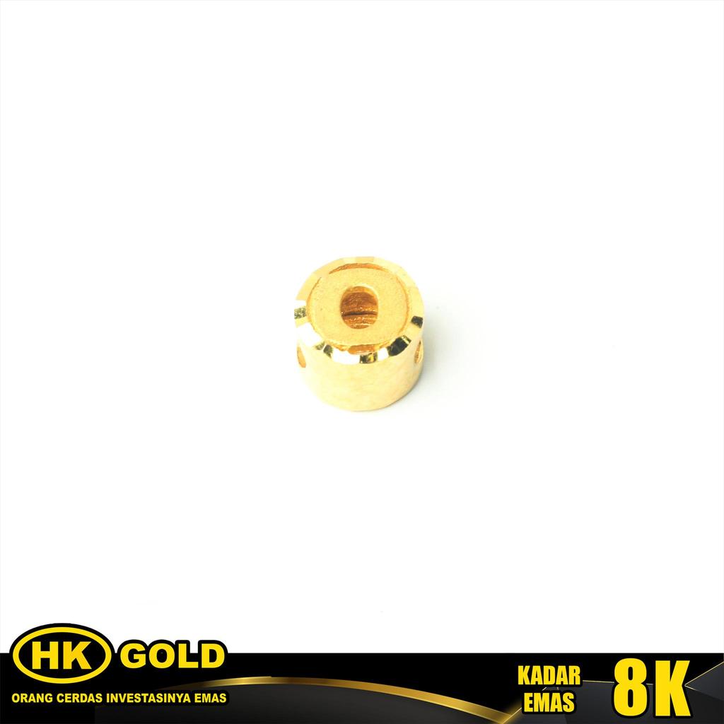 Liontin Emas  8K Pendant Huruf O HK GOLD
