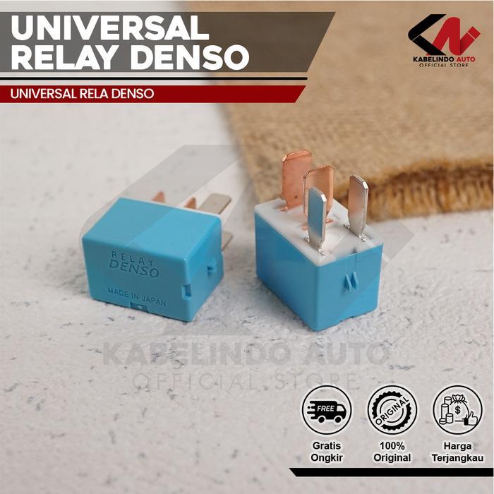 Relay Denso Original Biru 12v Kaki 4 Pin 30a Socket Riley Mini Denso AC Mobil Avanza Xenia Jazz Univ
