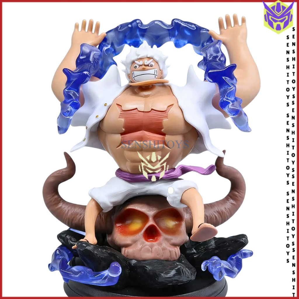 Action Figure One Piece Luffy Gear 5 Sun God Nika Phone Stand