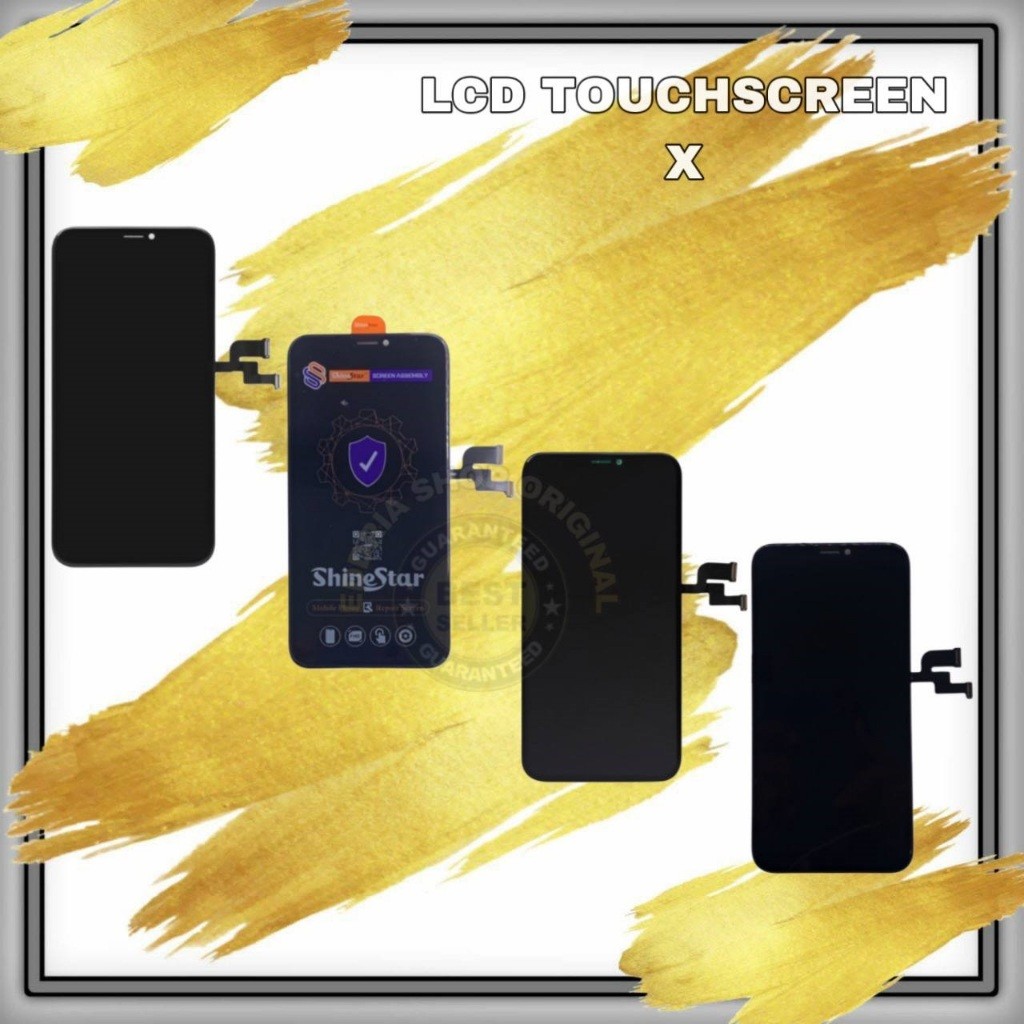 Lcd Touchscreen Iphone X Black Original Baru