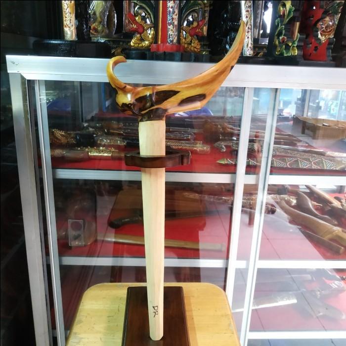Warangka Keris Ladrang Solo Kayu Timoho Pelet Motif Mbelang Sapi