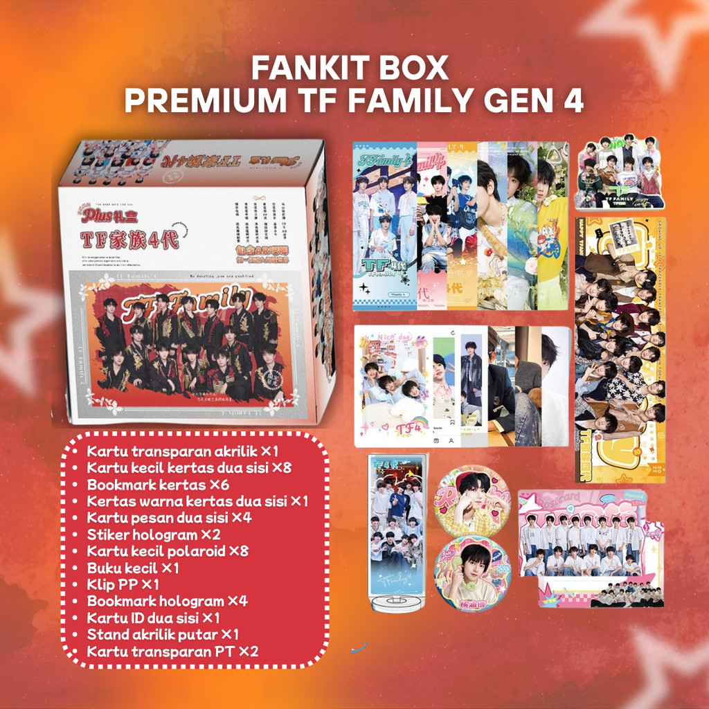 [KH] PREMIUM FANKIT BOX TF FAMILY GEN 4 MURAH BONUS BANYAK READY STOCK TERBATAS UNOFFICIAL PRODUK CH