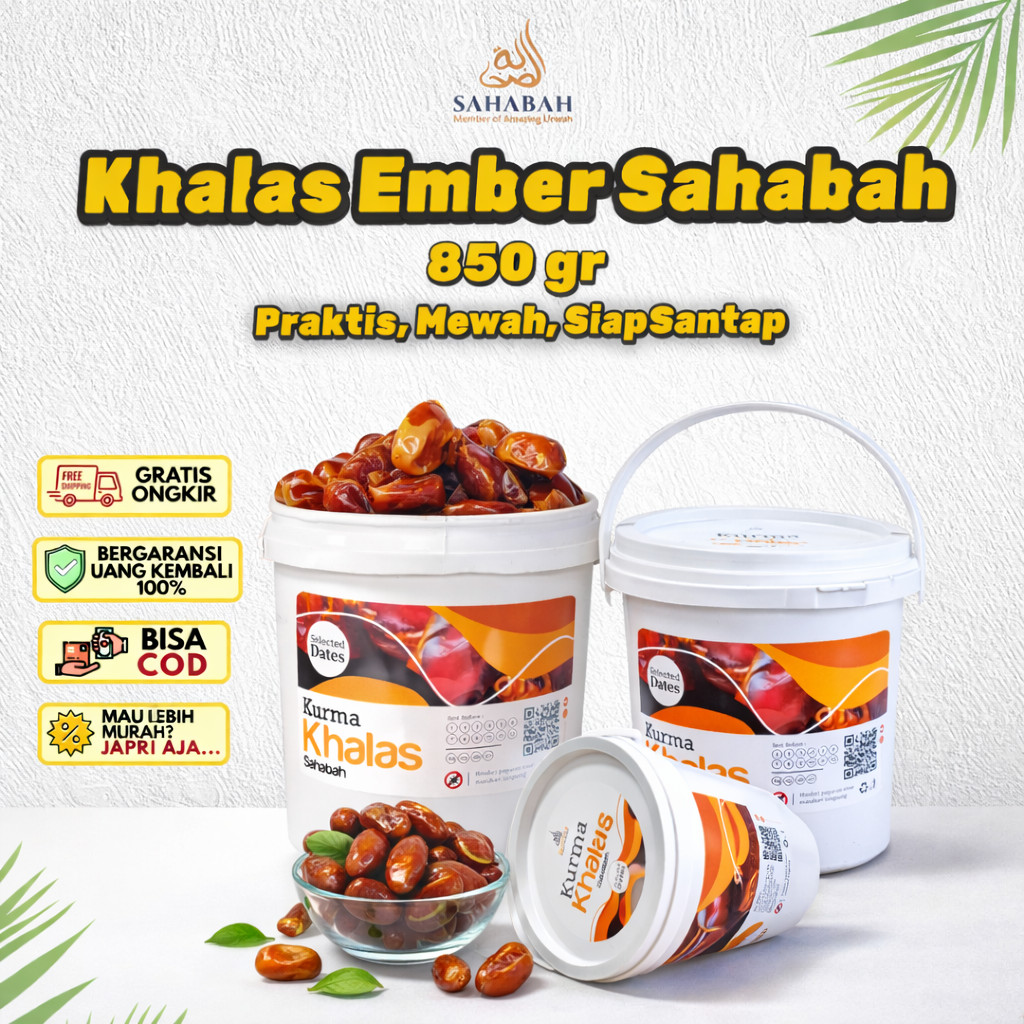 Kurma Khalas Ember 850 gr - Khalas Ember - Kurma Khalas