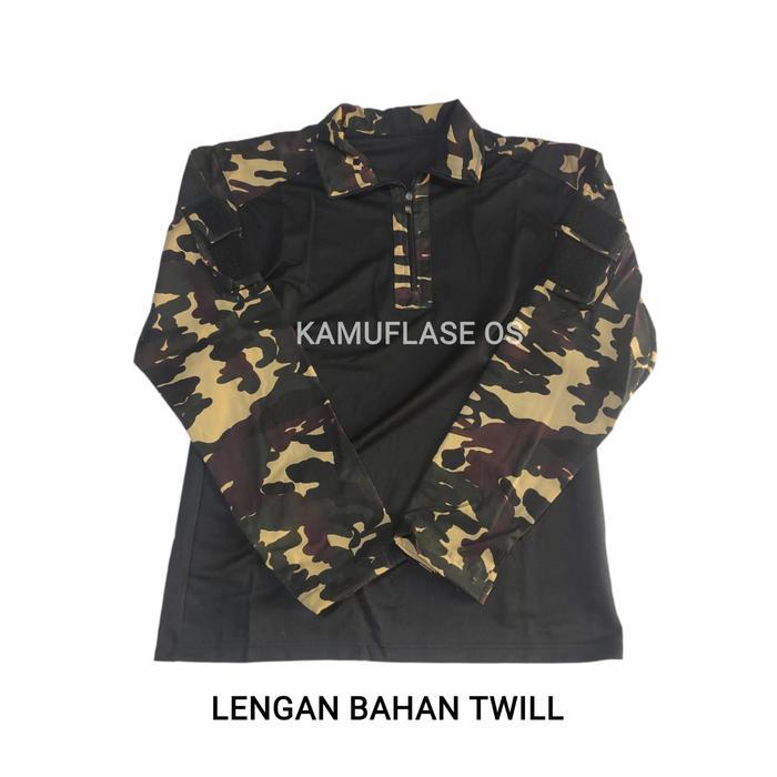 Baju kaos BDU BANSER loreng nasional baju tactical banser - BAHAN TWILL, M