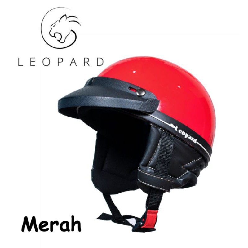 Promo Murah BISA COD HELM CHIP/CLUB LEOPARD BOGO RETRO ALL SIZE DEWASA Terlaris