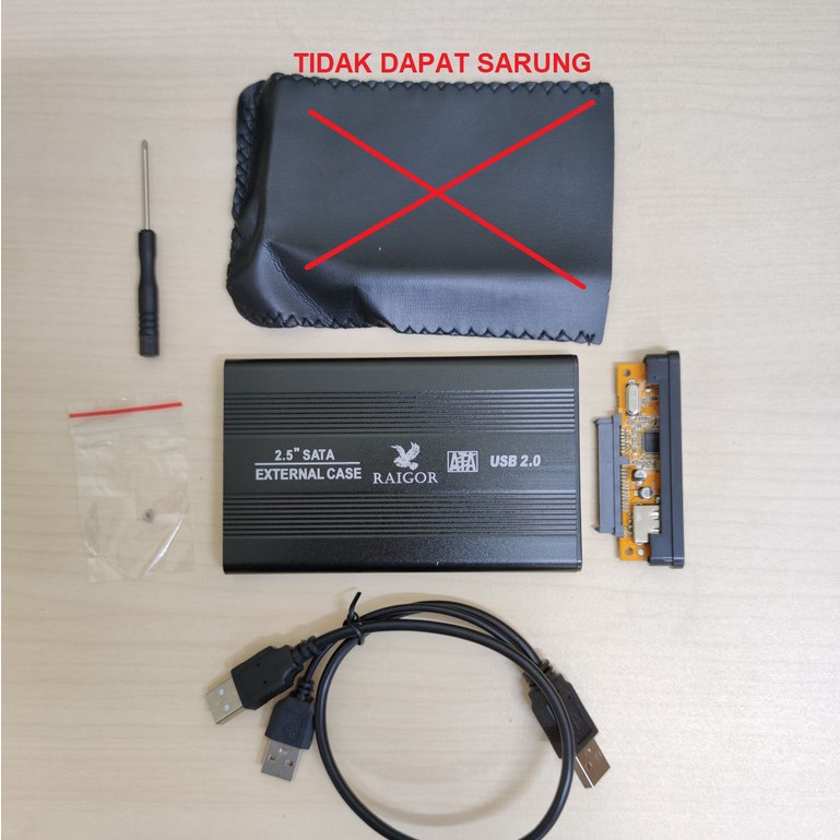 EXTERNAL CASE HDD 2.5" SATA / CASING HARDDISK 2.5 INCH / HDD ENCLOSURE