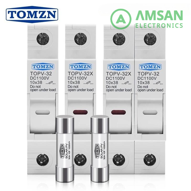 1P Solar PV Fuse Holders suitable for 10*38mm PV fuse Fuse Link for solar system protection