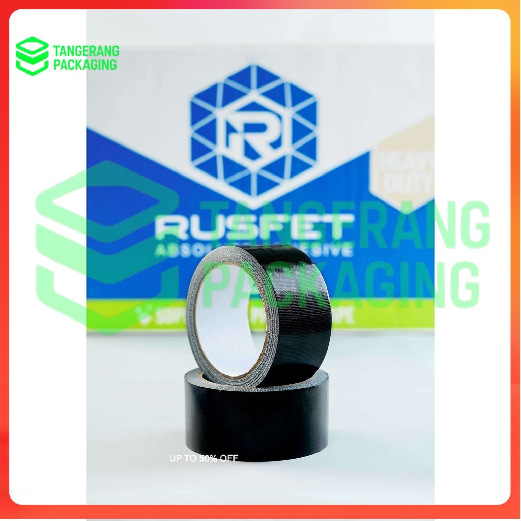 RUSFET CLOTH TAPE HITAM