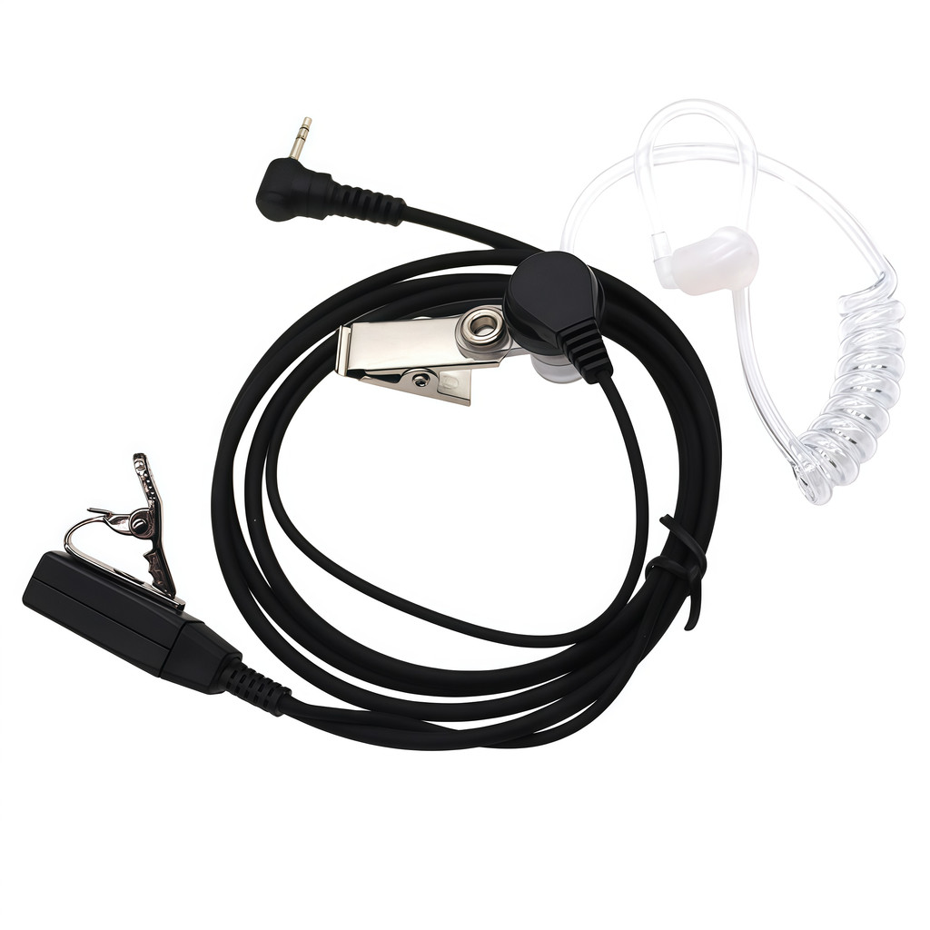 FBI Covert Acoustic Tube Earpiece Headset 1pin 2.5mm for Motorola Rao XT180 TKLR T92 H2O T82 T80 T62