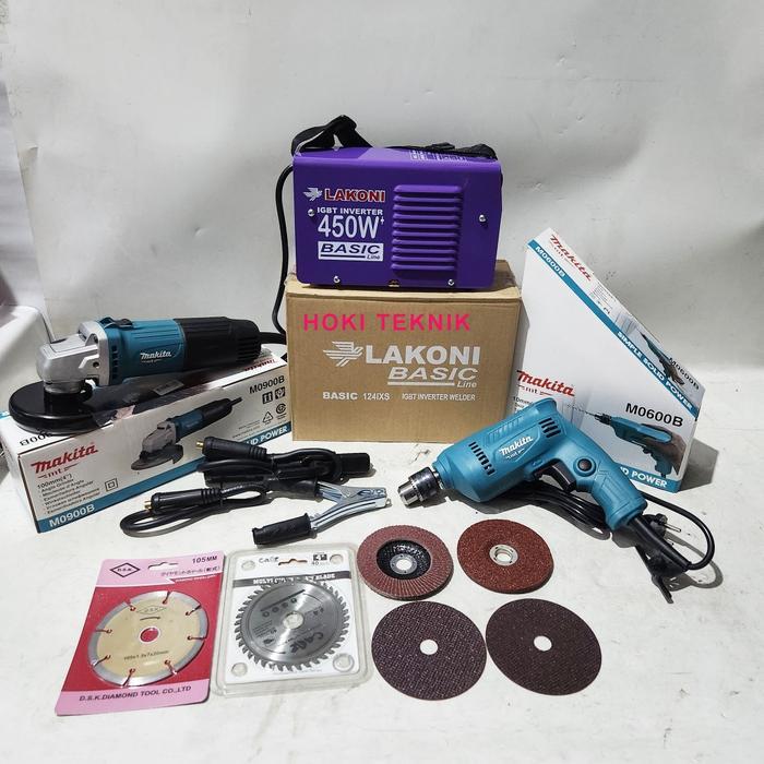 Paket Komplit Mesin Las Lakoni 124ixs - 450 watt