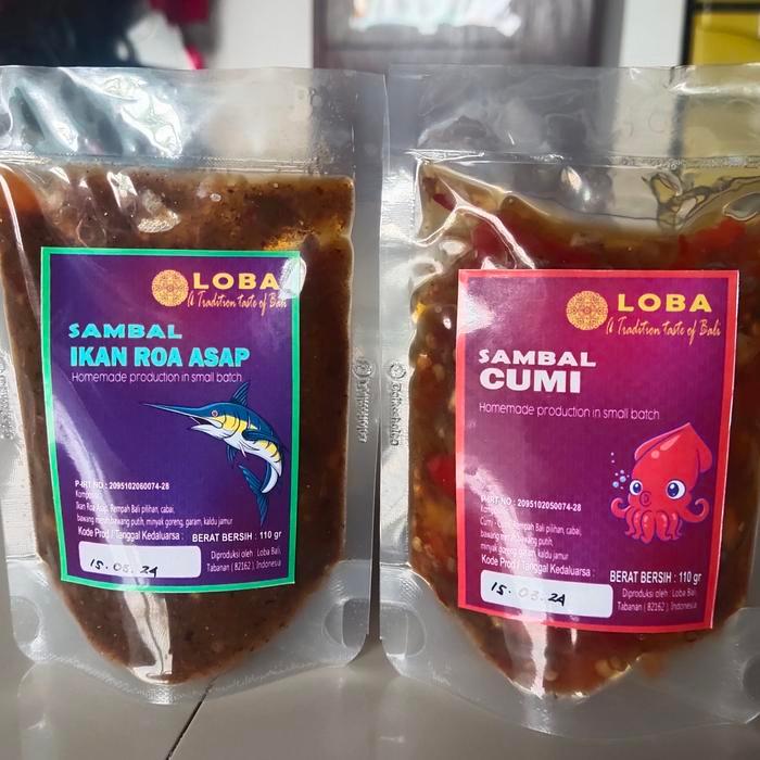 Sambal Roa Asap , sambal cumi - baby cumi, sambal cakalang Authentik - Sambal Roa Asap