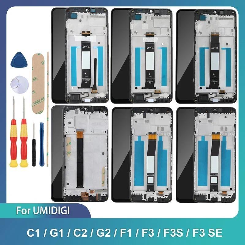 Pop 100% New LCD For Umidigi C1 C2 G1 G2 F1 F3 F3S F3 SE Tou Screen LCD Digitizer With Frame Screen