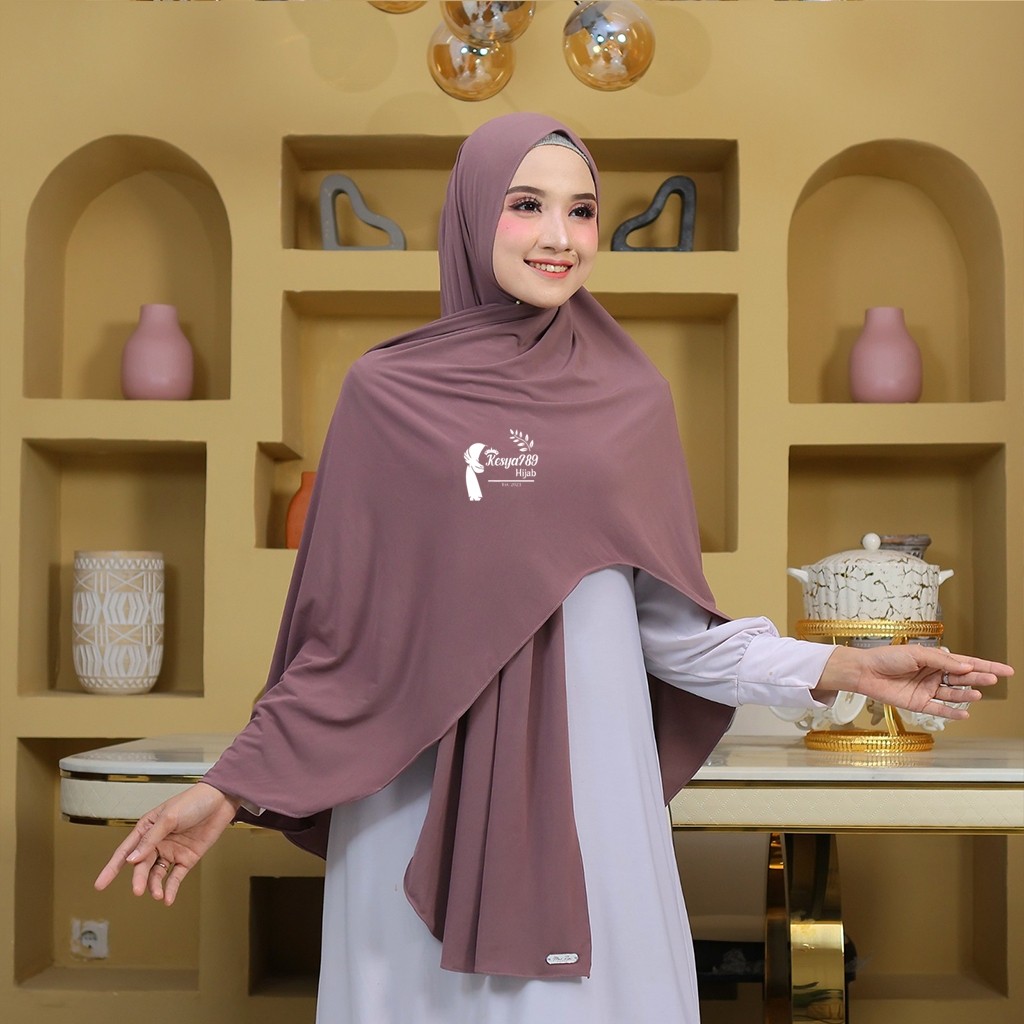 READY Hijab Pashmina Oval Jersey Premium syar'i jumbo