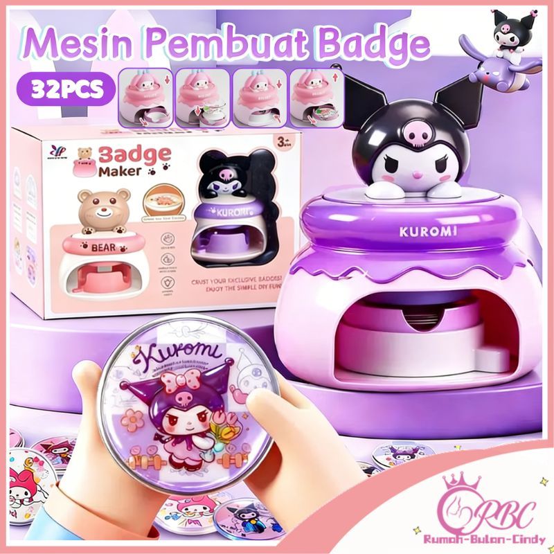 Mesin Pembuat Pin Badge Alat Press Pin DIY untuk Souvenir dan Edukasi