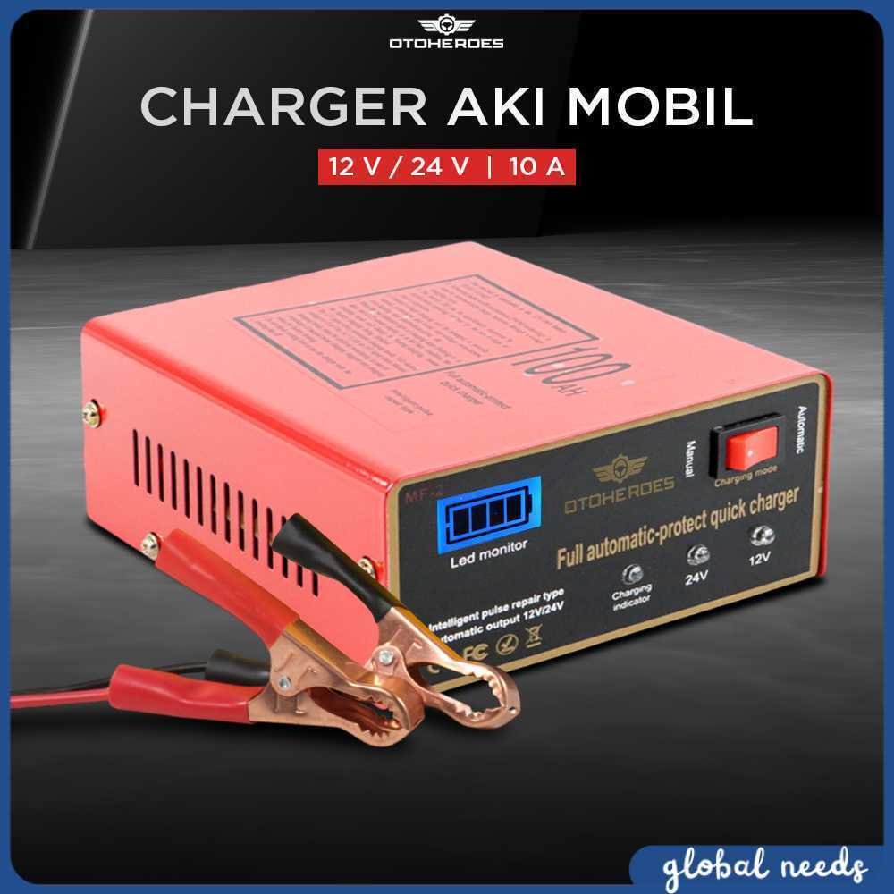 OTOHEROES Charger Aki Mobil Intelligent Battery Charger 12V/24V 10A - MF-2