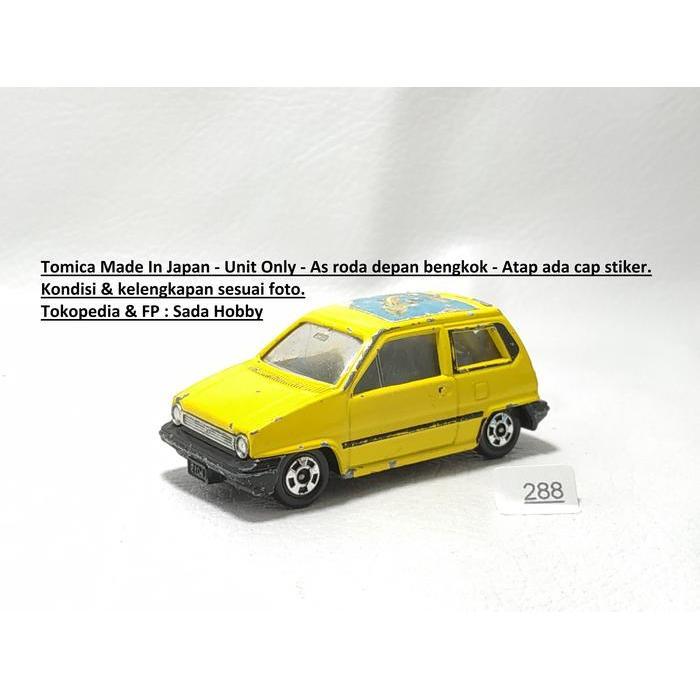 Vintage  No 54 Honda City Turbo II Kuning Japan Tomica Diecast Miniatur