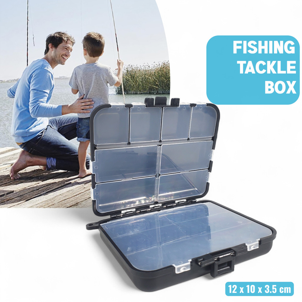 Kotak Kail Pancing Fishing Tackle Box 11 Compartement - Kotak Pancing Portable Anti Air - Kotak Alat