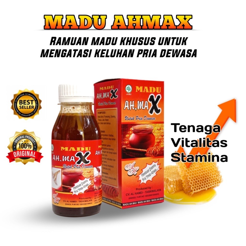 Madu Ah Max - Madu Stamina Untuk Pria Terbaik